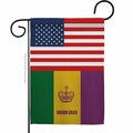 Guarderia G142864-BO US Mardi Gras Springtime Double-Sided Decorative Garden Flag, Multi Color GU3903063